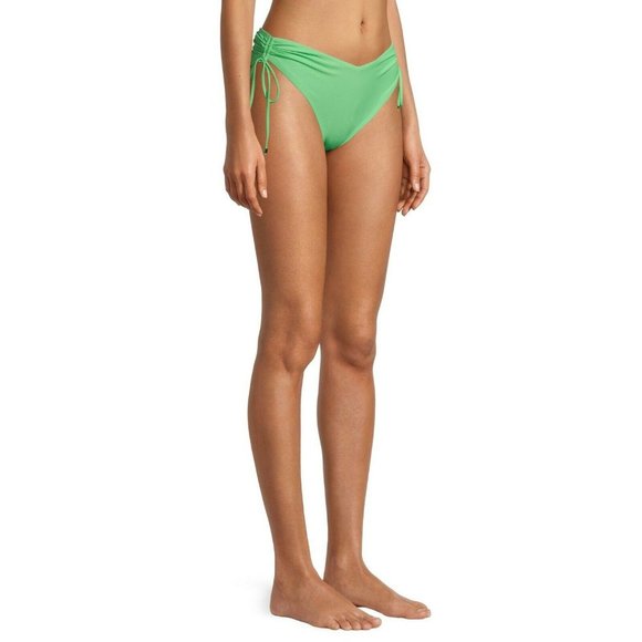 Time and Tru Women's 1X 16W-18W Swim Side Tie High Leg Bikini Bottoms Mint NWT - Picture 4 of 4